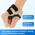 thumbnail image 6 of Velpeau Thumb Brace - Anti Cracking Design - CMC Joint Pain Injury Relief Support for Osteoarthritis, Arthritis, Women and Men(Left Hand, Large), 6 of 9