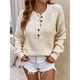 thumbnail image 1 of Pntutb Mujer Casual Sexy Moda Cuello en V Color sólido Manga larga tops Blusa Pntutb Pntutb-4010, 1 of 7