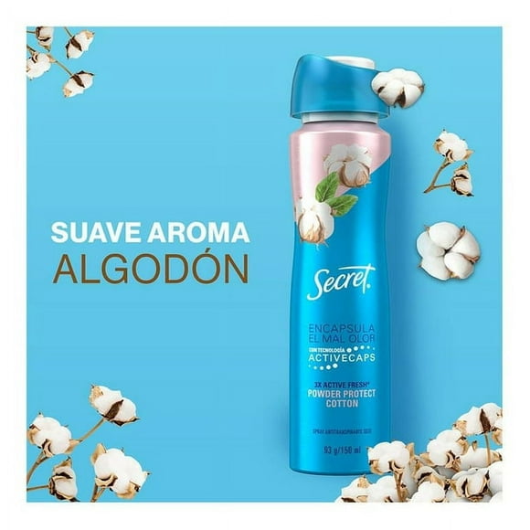 2 Secret Powder Protect cotton deodorant spray 93 g