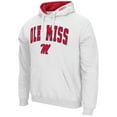 thumbnail image 2 of Men's Colosseum White Ole Miss Rebels Arch & Logo 3.0 Pullover Hoodie, 2 of 3