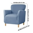 thumbnail image 2 of 1 Pc Banquet Armchair Slipcovers Waterproof Chair Covers Armchair 1-Piece Stretch Chair Covers for Living Room Nonslip Outdoor Armchair Slipcover Kids Pets Friendly Furniture Protector, Light blue, 2 of 2