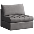 thumbnail image 1 of Meridian Furniture Jacob Grey Velvet Armless, 1 of 11