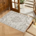 thumbnail image 2 of ATHOPE 2x3 Entryway Rugs for Entrance Kitchen Bathroom, Washable Soft Small Area Rug with Non-Slip Backing, Floral Vintage Distress Print Pattern Doormat, Cream, 2 of 8