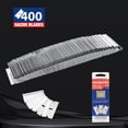 thumbnail image 3 of Hojas de afeitar WORKPRO de acero con alto contenido de carbono de un solo filo, paquete de 400 unid, 3 of 8