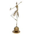 thumbnail image 2 of Estatua de niña bailarina Figura de niña Accesorios coleccionables Escultura de niña moderna pájaro izquierdo, 2 of 9