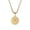 Gold Aries, variant on Women's Men's Stainless Steel Minialist Zodiac Embossed Pendant Necklace Lucy Constellations Necklace Birthday Gifts Gold Leo