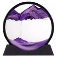 thumbnail image 1 of Moving Sand Art Picture 7\" Round Glass 3D Hourglass for Deep Sea Sandscape Decor, 1 of 11