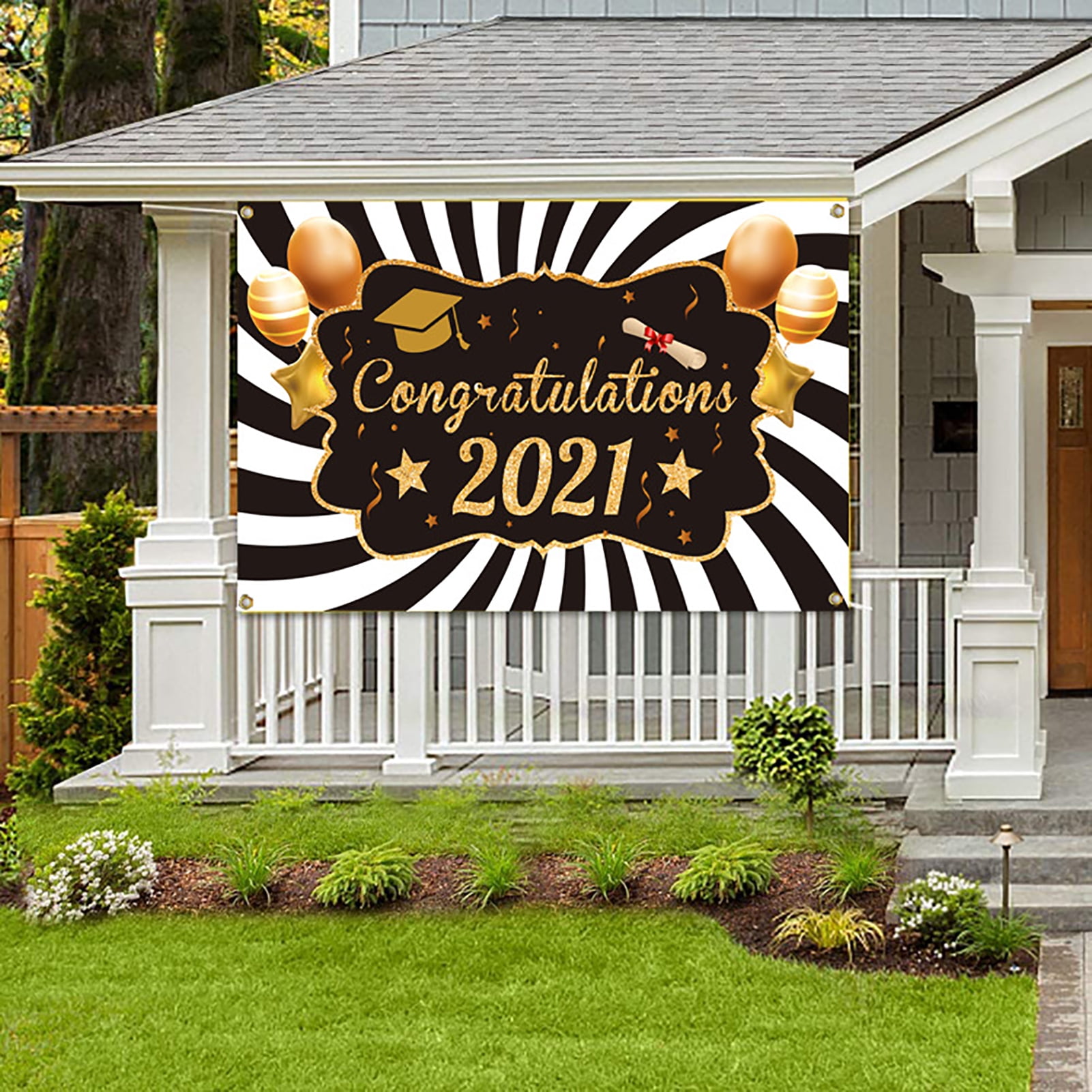 Spring Graduation Banner SPRING PARK Graduation Ceremony Banner Flag Couplet Curtain Door ...