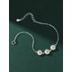 thumbnail image 4 of 1pc S925 Pure Silver Daisy Shaped Double Plated Two Tone Bracelet For Women, Simple & Fashionable, Suitable For Ins & European & American Style, A Birthday Gift For Girls, 4 of 4