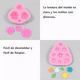 thumbnail image 2 of Moldes de Silicona Para Fondant de Flores LAB.G 4 Piezas Rosa, 2 of 4