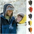 thumbnail image 2 of Unisex Men Women Russian Hat Trapper Bomber Warm Ear Flaps Winter Ski Hat Cap Headwear, 2 of 5