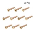 thumbnail image 4 of M6x30mm Furniture Screw Hex Socket Machine Screws Zinc Plated Fasteners Bolts Full Thread Carbon Steel 20 Pcs, 4 of 4