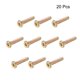 thumbnail image 4 of Tornillos de muebles M6x30mm con socket hexagonal, fijaciones galvanizadas, tornillos de rosca completa de acero al carbono, 20 Pcs, 4 of 4