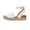 White, variant on CUSHIONAIRE Women's Miranda Espadrille Wedge Sandal