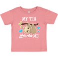 thumbnail image 3 of Inktastic My Tia Loves Me with Sloth and Hearts Boys or Girls Baby T-Shirt, 3 of 5