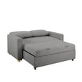 thumbnail image 5 of Serta Tennyson Scandinavian Convertible Loveseat with Full Size Sleeper, Grey Boucle Fabric, 5 of 7