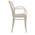 thumbnail image 4 of Compamia Victor TG Fauteuil d'Extérieur en Résine Taupe, 4 of 5