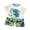 Dark Blue, variant on PMVFHDE Girls Outfits & Set Summer Short Sleeved T-Shirt and Shorts Two Piece Set for and Toddlers