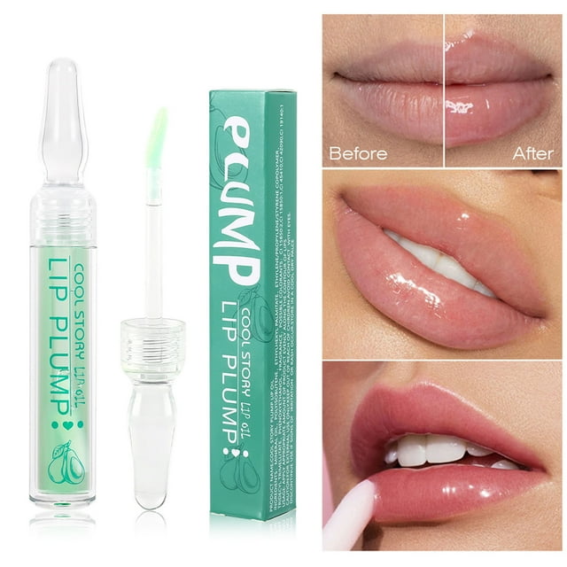 Clear Lip Plumping Oil 5ml - Ampolla Lipial Hidratante Nutritiva Transparente - Tratamiento de Brillo Labial Hidratante de Larga Duración para Labios Secos - Tamaño Portátil - Compatible con