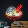 thumbnail image 4 of Handmadetneonsign Wave Ramen Neon Sign, Japanese Ramen Noodles Led Sign, Ramen Noodle Bowl Neon, 4 of 5