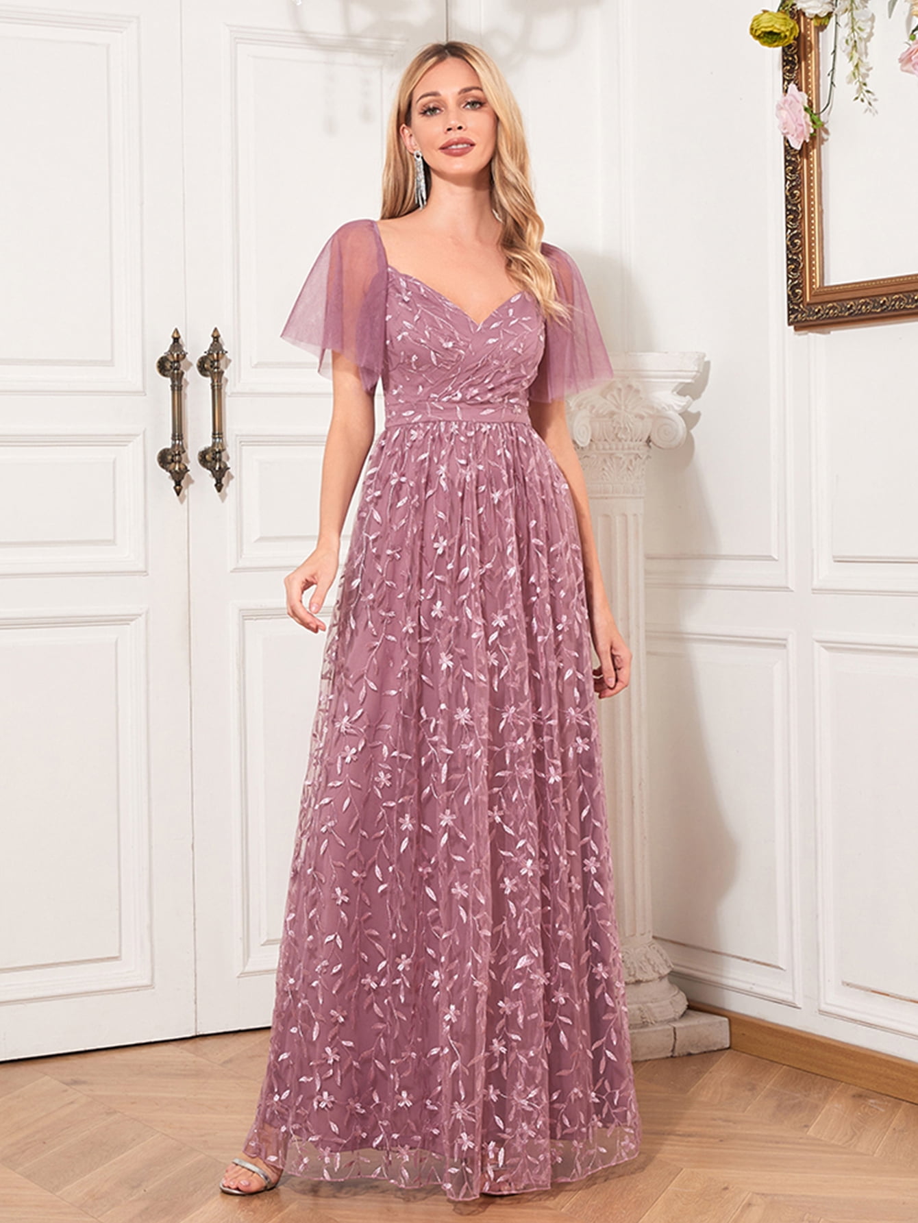 Haute Hippie Women's Beaded Lace Dress Small Silver - Walmart.com