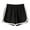 Black, variant on ABATAB Women's Sports Shorts Soft Gym Shorts Comfy Yoga Shorts Summer Casual Running Active Shorts Elastic Waist Shorts