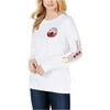 Tommy Hilfiger Womens Logo Sweatshirt, White, X-Small