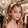 thumbnail image 3 of Ticikt Kids Back To School Headband, Glitter Double Bow Pencil Hair Hoop Cute Girls Hair Accessories, 3 of 8