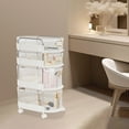 thumbnail image 6 of Wildnix Modern Desk Apothecary Cabinet with Large Storage Capacity, 4 Adjustable Drawers, Wheels for Easy Movement and Space-saving Design, 6 of 7