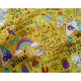 thumbnail image 5 of oneOone Silk Tabby Off White Fabric Unicorn Pattern Dress Material Fabric Print Fabric By The Yard 42 Inch Wide, 5 of 6