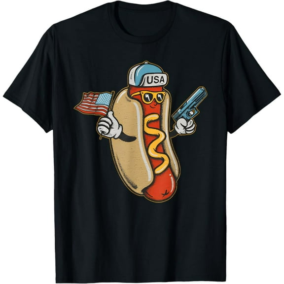 Hot Trending T-Shirt With Got That Dawg In Me Funny Hot Dog Usa 4Th Of July T-Shirt Design Preview Only