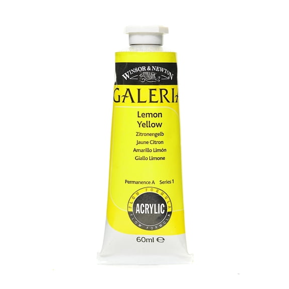 Galeria Flow Formula Acrylic Colours lemon yellow, 60 ml, 346 (pack of 4)