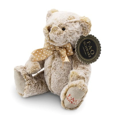 10" Brown Plush Teddy Bear Paw Prints Stuffed Animal Toy Gift New 