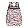 thumbnail image 3 of Balery rock Skull record Retro Lightweight Backpack for Men and Women - Durable and Water-Resistant, Ideal for School, Work, Travel, and Everyday Use, 3 of 9