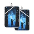 thumbnail image 7 of Yayeee Pot Holders Kitchen Heat Resistant with Pocket 7"x9.8" Cotton Oven Cooking Hot Pads, Blue Butterfly, 7 of 7