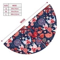 thumbnail image 3 of Lsque Elephants Print Christmas Tree Skirt, Tree Skirt with Ties or Velcro, Perfect for Holiday Decorations, Halloween, and New Year-30", 3 of 7