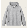 thumbnail image 4 of Hooded Fleece Pullover Soft Drawstring Sweatshirt for Men, Winter Warm Loungewear with Pockets, 4 of 6
