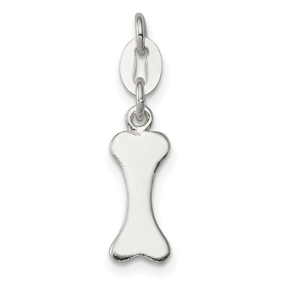 Sterling Silver Polished Dog Bone Charm QC8878