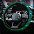 thumbnail image 2 of Bling Car Emerald Steering Wheel Cover Handbrake Shoulder Cover, 2 of 7