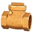 thumbnail image 3 of Brass DN25 Swing Check Valve Prevent Water Backflow 232PSI, Easy Install, Thread One Side, Suitable Fluid Water, 3 of 8