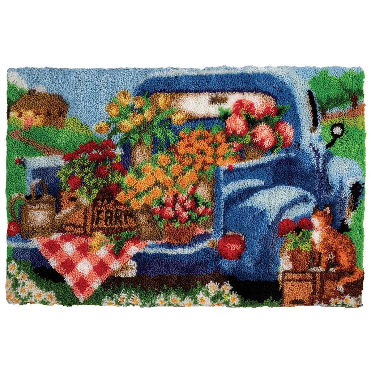 Christmas Tree Skirt Latch Hook Kits Herrschners Cardinal Woods Tree