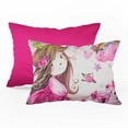 thumbnail image 6 of Pink Rose Princess Duvet Cover Set, Twin Size Duvet Cover, 1 Duvet Cover, 1 Fitted Sheet and 2 Pillowcases, Iron Safe, Hypoallergenic, Breathable Bedding Set, Machine Washable, Child Room, 6 of 7