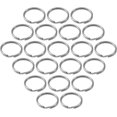 thumbnail image 1 of Lucky Line Nickel-Plated Tempered Steel Rings, 5/8" Diameter, 100 Per Box (76100),Chrome, 1 of 4