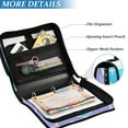thumbnail image 4 of ALAZA Zipper Binder Mermaid Scales 3 Ring Trapper Keeper File Folder Organizer Bag, 4 of 8
