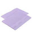 thumbnail image 4 of Kuymtek 125 Piezas Desechables Impermeable Papel Médico Dental Babero Pañuelo para El Cuello (púrpura), 4 of 9