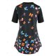 thumbnail image 2 of Talla grande en V Cuello de mariposa Impresión de tee Rosegal Camisetas tallas grandes, 2 of 5