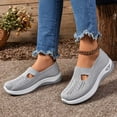 thumbnail image 3 of Dakaela Women's Woven Orthopedic Shoes 2025 Arch Support Wide Width Soft Slip on Walking Sneakers, 3 of 8