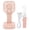 Pink, variant on M Buder Portable Folding Fan 3 Level Wind Speed USB Powered Rechargeable Rotatable Handheld Desktop Small Fan Pink, 6.3 inches / 16.0 cm Personal Cooling Device