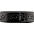 thumbnail image 4 of Titanium Black Ti Laser 8mm Band, 4 of 5