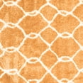 thumbnail image 1 of Ahgly Company Indoor Square Trellis Orange Modern Area Rugs, 4' Square, 1 of 1